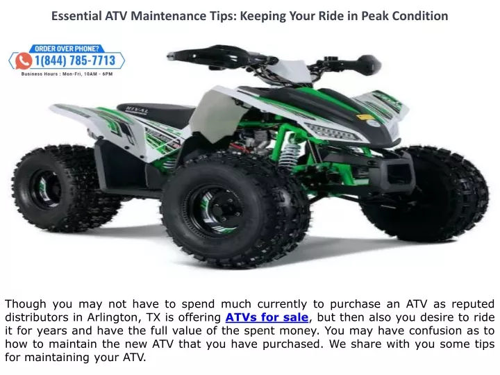 essential atv maintenance tips keeping your ride