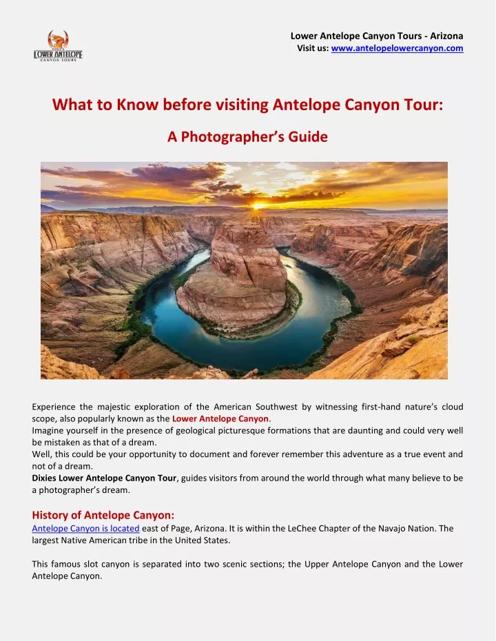 lower antelope canyon tours arizona visit