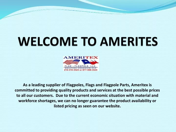 welcome to amerites