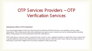 Mobile Number Verification via OTP | OTP Verification