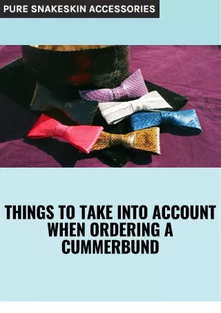 Complete Your Formal Look with Cummerbund Ties and Bow Ties