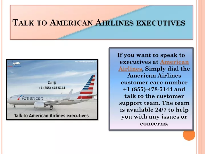 talk to american airlines executives