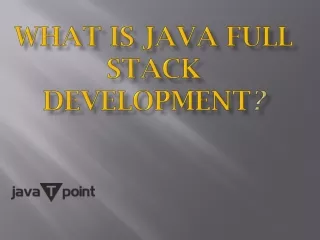 Java full stack certification course