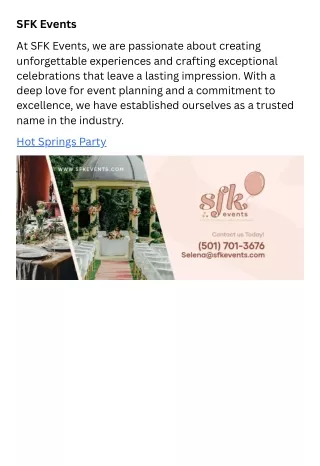 SFK Events