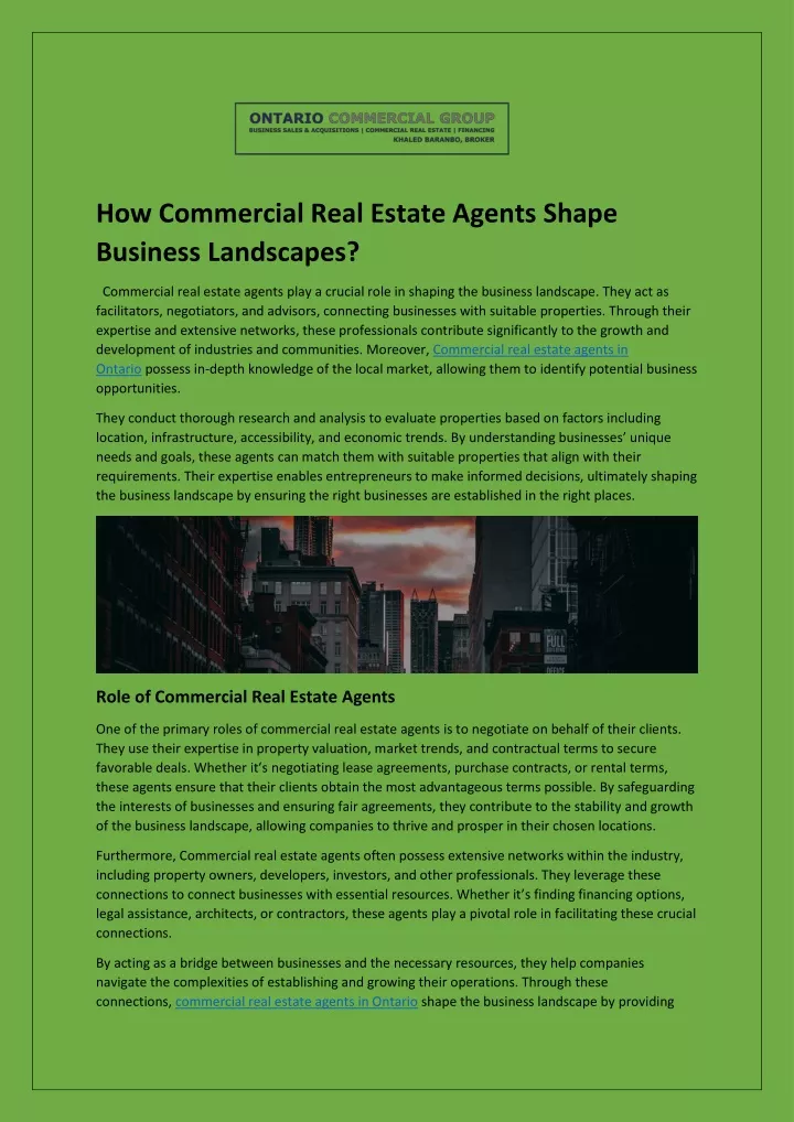 ppt-your-trusted-commercial-real-estate-agent-in-ontario-powerpoint