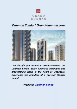 Dunman Condo