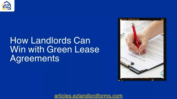 how landlords can win with green lease agreements