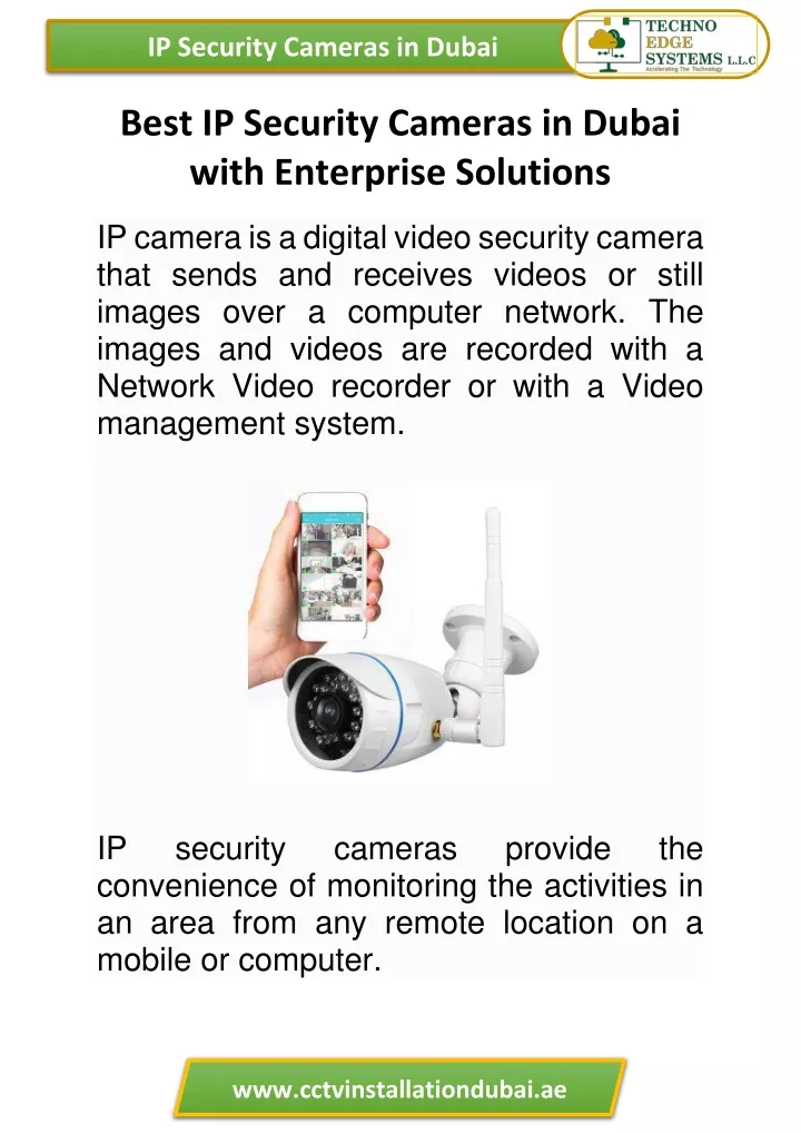 ip security cameras in dubai