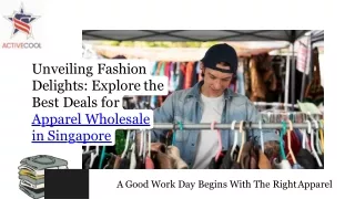 Unveiling Fashion Delights Explore the Best Apparel Wholesale Deals in Singapore