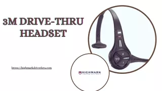 Revolutionize Drive-Thru Communication with 3M Drive-Thru Headset
