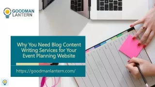 why you need blog content writing services for your event planning website