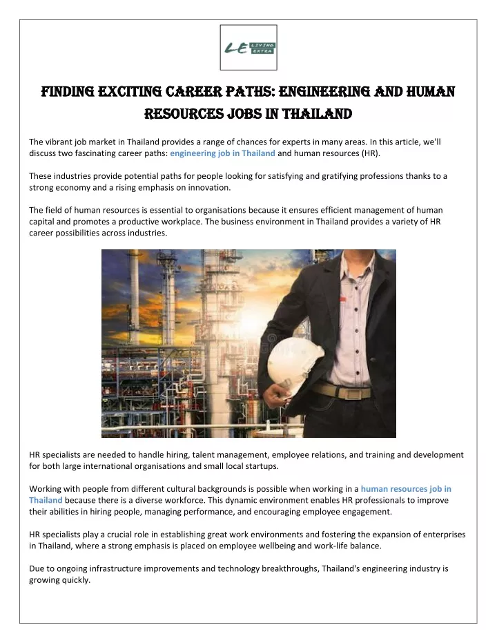 finding exciting career paths engineering