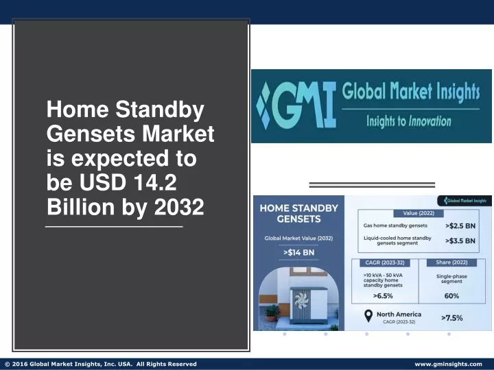 home standby gensets market is expected