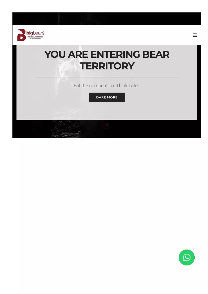 you are entering bear territory