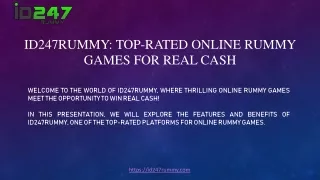 ID247 Rummy: Top-Rated Online Rummy Games for Real Cash