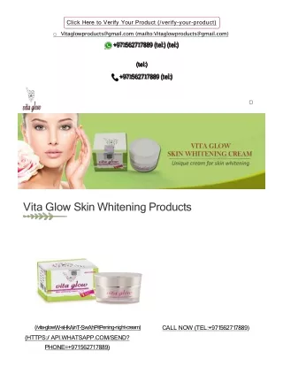 Vita Glow Cream
