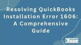 resolving quickbooks installation error 1606