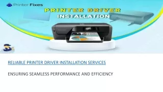 Reliable Printer Driver Installation Services
