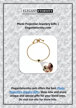 Photo Projection Jewelery Gifts | Eleganteternity.com