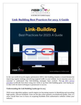link building best practices for 2023 a guide