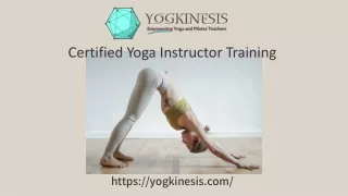 Certified Yoga Instructor Training