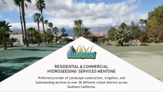 Residential & Commercial Hydroseeding Services