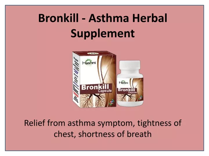 bronkill asthma herbal supplement