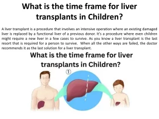 How long does it take to transplant a child's liver