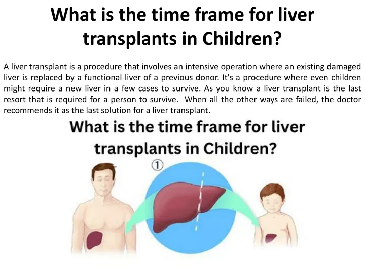 what is the time frame for liver transplants