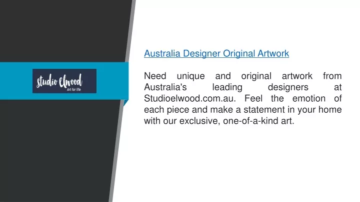 australia designer original artwork need unique