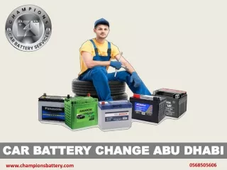 CAR BATTERY CHANGE ABU DHABI