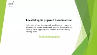 local shopping space localboom ca feel