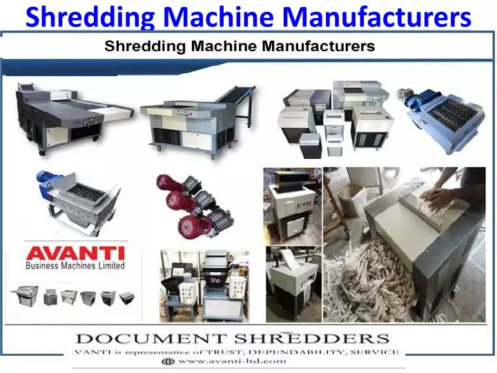 shredding machine manufacturers