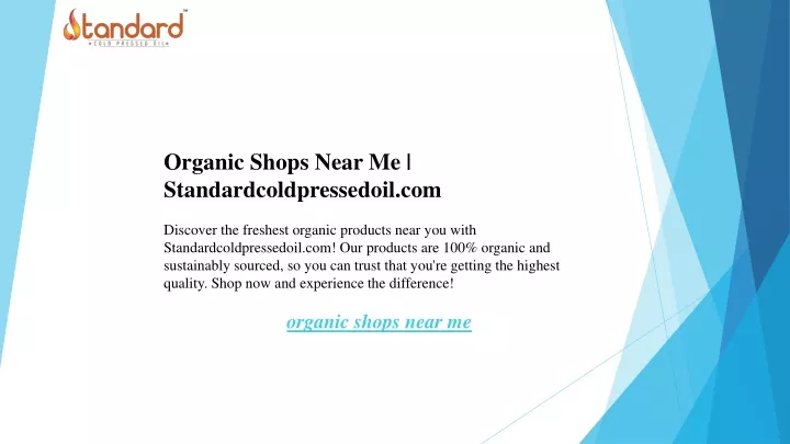 organic shops near me standardcoldpressedoil