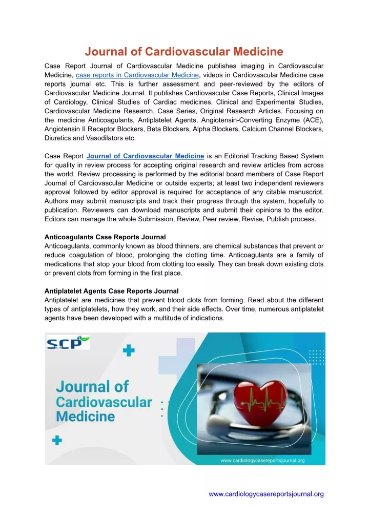 journal of cardiovascular medicine