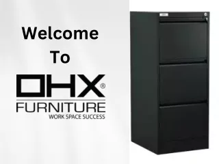 OHX Furniture 5 Multi Drawer Cabinet Innovative Storage Solution in Black or White