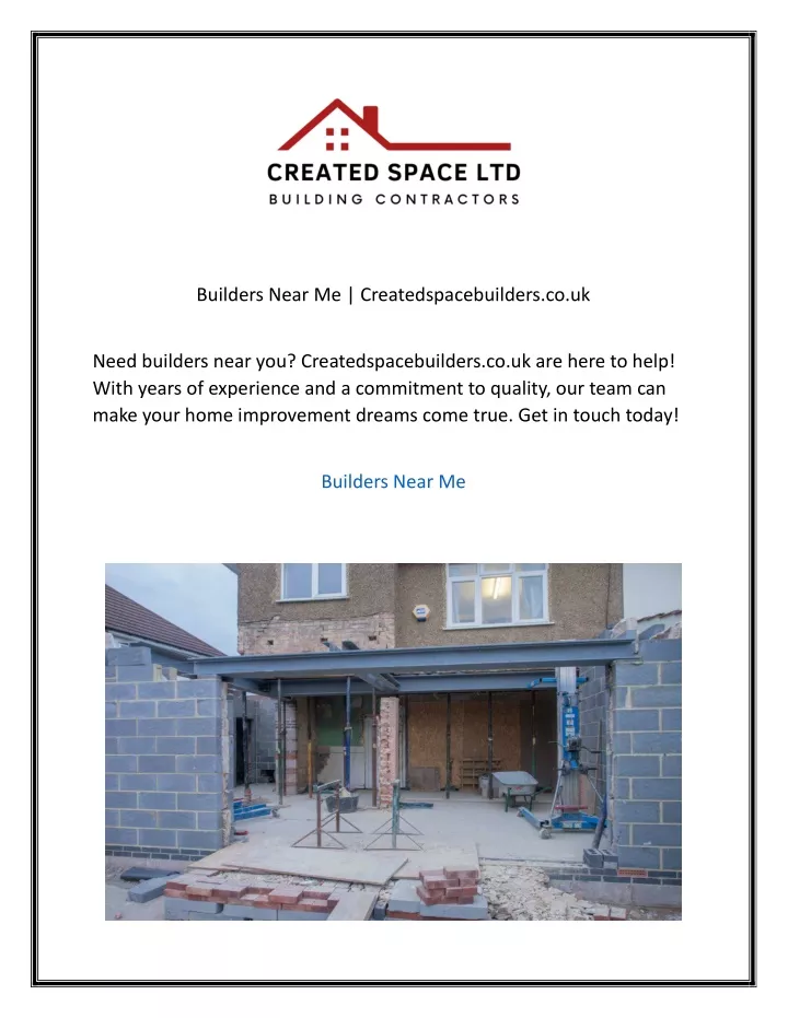 builders near me createdspacebuilders co uk