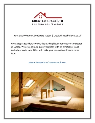 House Renovation Contractors Sussex Createdspacebuilders.co.uk