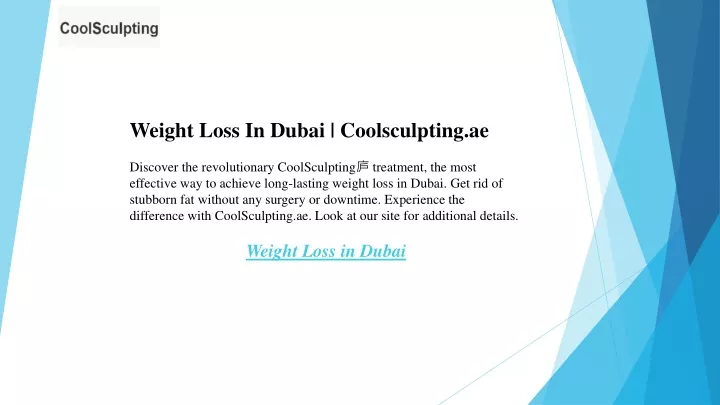 weight loss in dubai coolsculpting ae discover