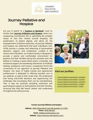 Journey Palliative and Hospice