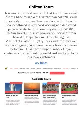 chiltan tours