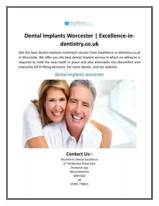 Dental Implants Worcester  Excellence-in-dentistry.co.uk