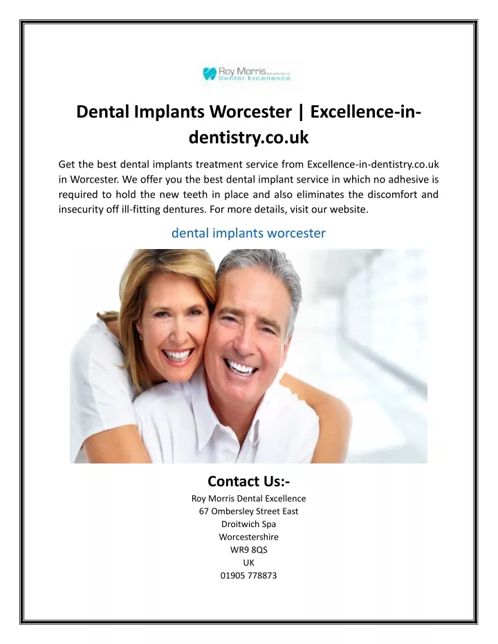 dental implants worcester excellence in dentistry