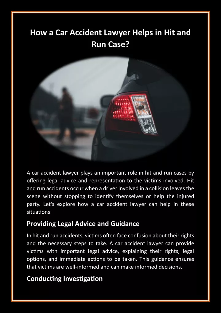 how a car accident lawyer helps