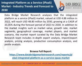 Integrated Platform as a Service (IPaaS) Market