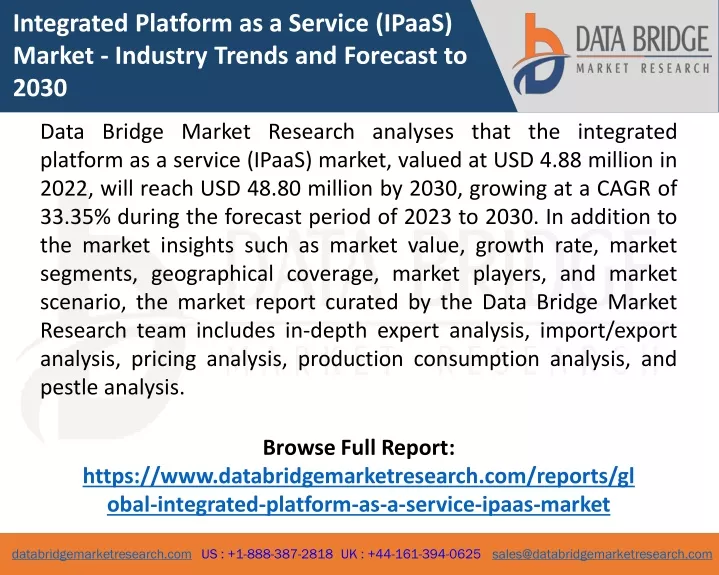 integrated platform as a service ipaas market