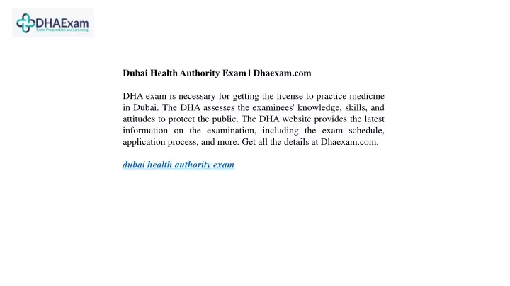 dubai health authority exam dhaexam com dha exam