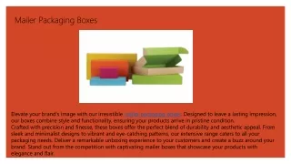 mailer packaging boxes