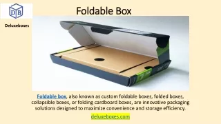 foldable box