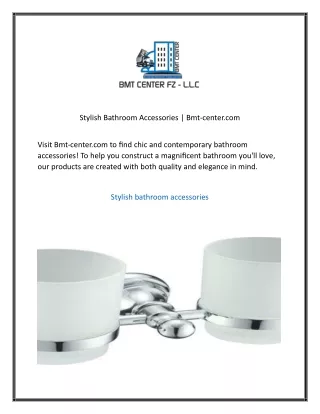 Stylish Bathroom Accessories Bmt-center.com